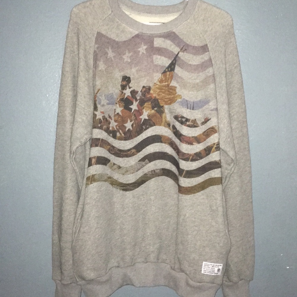 Crooks and castles gray sweater